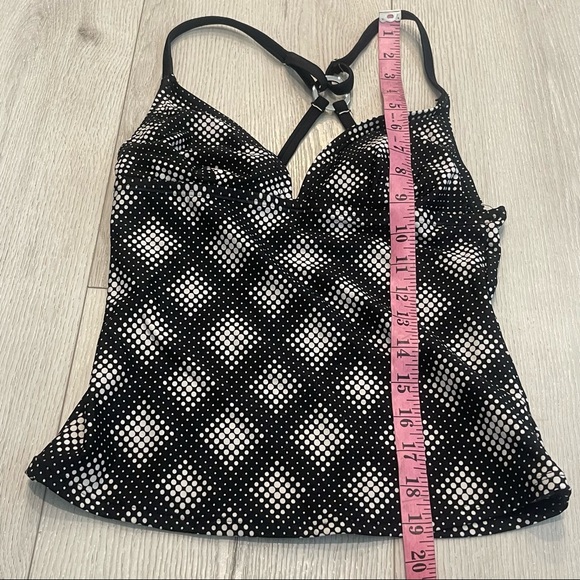 SPEEDO Black and White Triangle Swim Top Tankini Size S - Picture 8 of 10